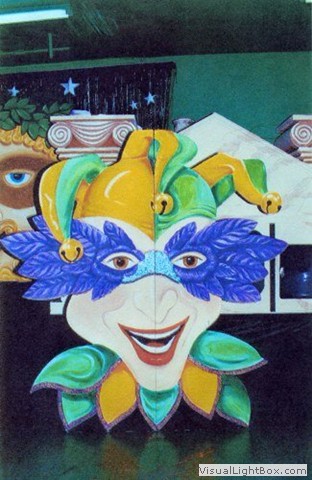 Mardi Gras prop with mask